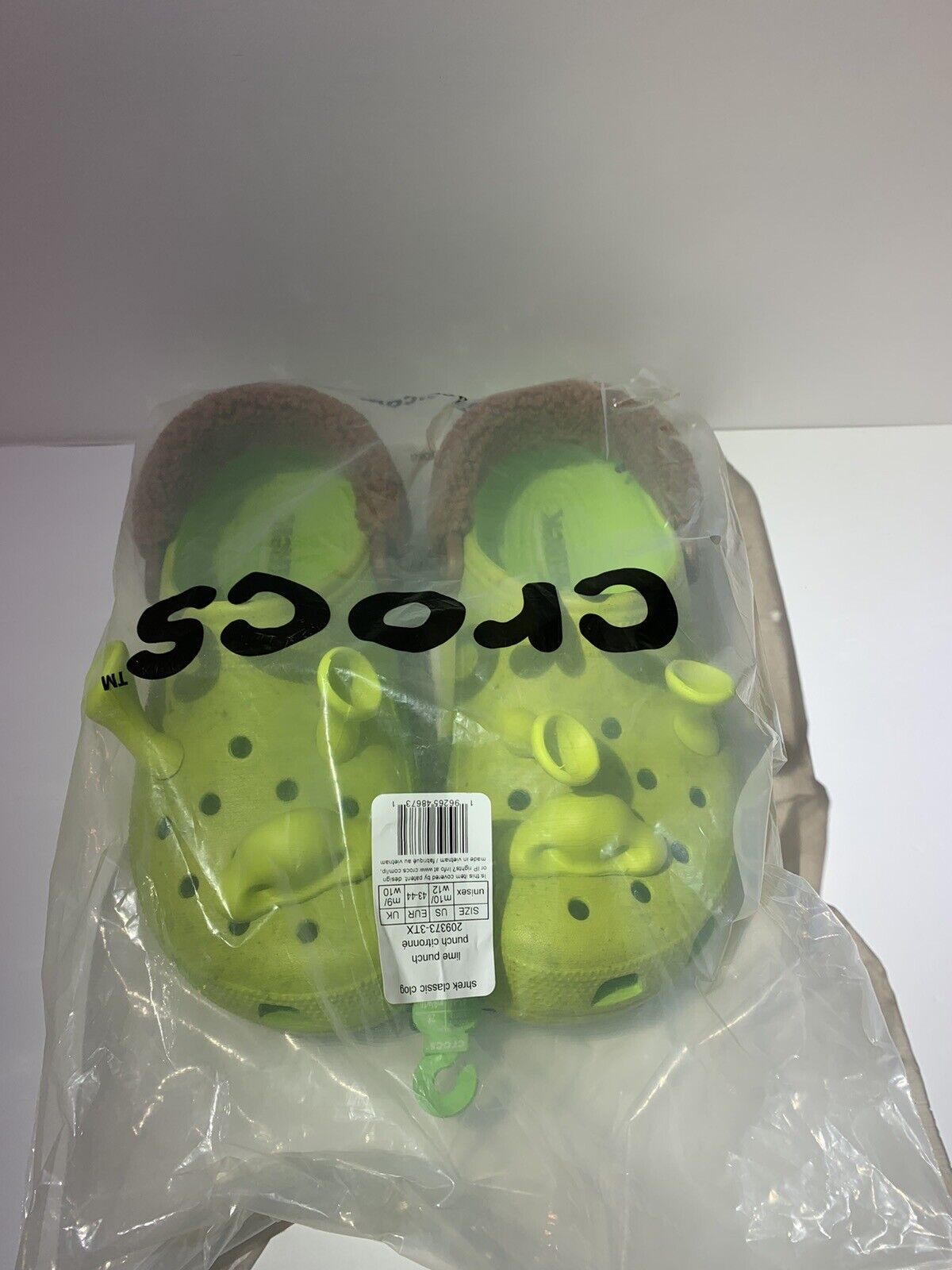 Sandália Crocs Shrek Classic Clog Lime Punch - Infantil