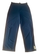 Disney Lounge Pants Winnie the Pooh Women's Sz L Button  Zip Front Black