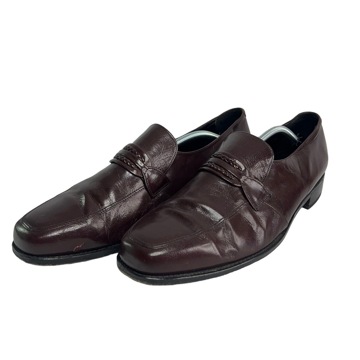 Florsheim Comfortech Mens 9D Burgundy Brown Leather Loafers Slip On Dress Shoes Men main image 2