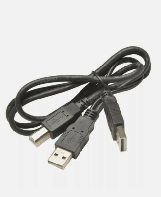 50pk AM/AM/BM REI USB Playback Cable dual USB 2.0 Cable Hard Drive to PC Bulk