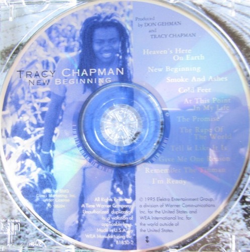 Tracy Chapman ‎– New Beginning, CD, 1995, Very Good+ condition - Zdjęcie 4 z 4