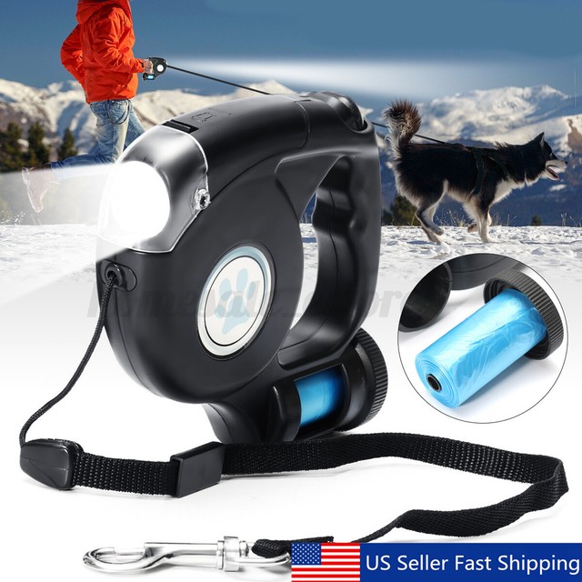 flexi leash poop bag holder