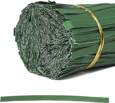 1000 X GARDEN TWIST TIES Green Plant Cable Ties Paper Coated Support Wire 100mm