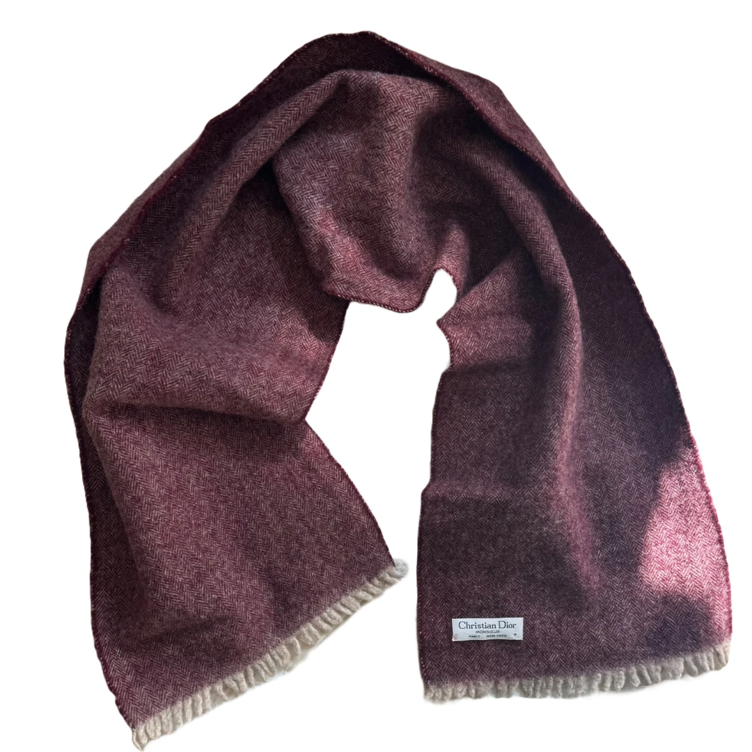 Foulard vintage Christian Dior Monsieur marron