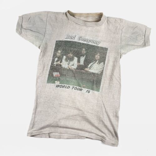 1975 Bad Company Vintage Tour Band Rock Shirt 70s… - image 1