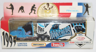 NIB Vintage - Matchbox NFL Team 1995 Carolina Panthers Semi Truck White Rose