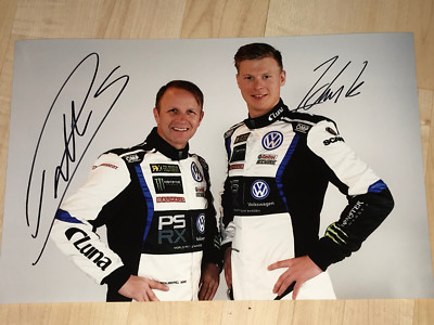 Petter Solberg & Kristoffersson Rallycross WM 2017 Signed Foto 20x30 *TOP*