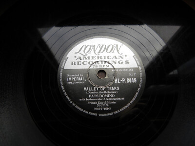 1737/ FATS DOMINO-Valley of tears -It´s you I love-JUKEBOX-HITS-78rpm Schellack