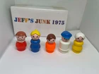 Fisher Price Little People 1970s 1980s Vintage lot of 5 plastic figures toys #B