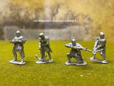 13. 14. Jh. Armbrustschützen mit Pavise - GRUPPE 1 - für Scot Wars, HYW etc, 