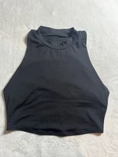 All In Motion Women’s High Neck Black Workout Size Large Yoga Running