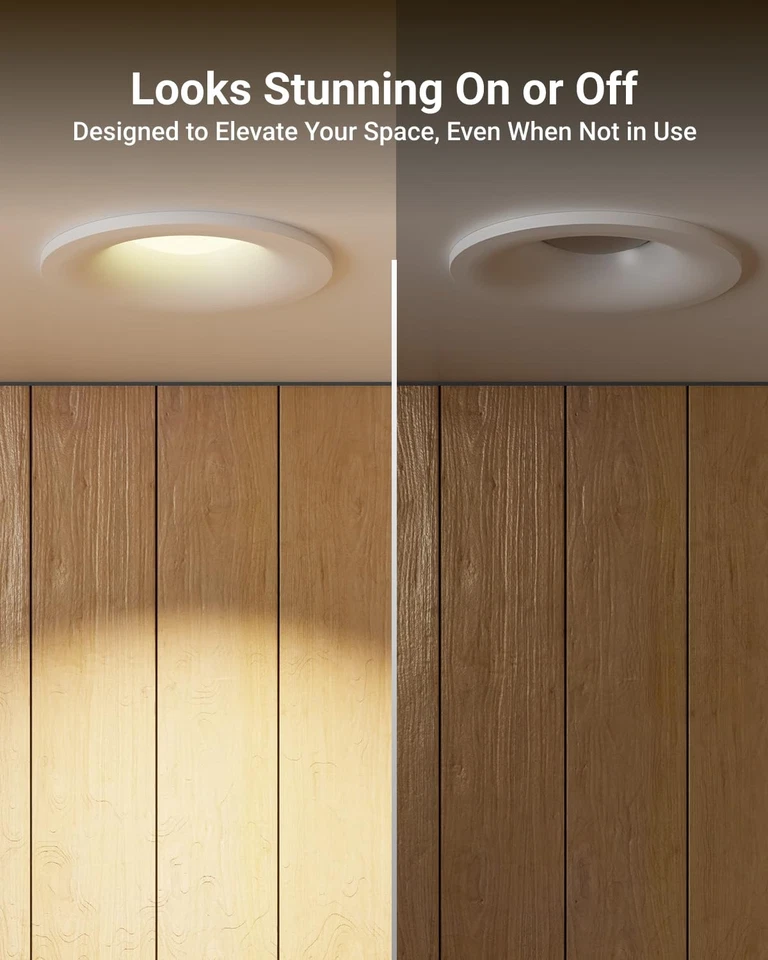 Sunco 12 Pack Recessed Lighting 6 Inch, LED Can Lights, Curved Cone Retrofit ... - Image 4 of 4