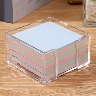 Uaimvie Acrylic Sticky Note Holder, 3x3 Crystal Clear Notepad Holder clear 