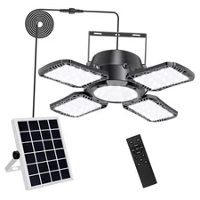  Solar Shed Light Outdoor Indoor, 176LED Solar Powered Motion Sensor Pendant 