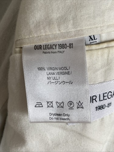 Our Legacy Grey Wool Blazer Jacket L / XL - Picture 8 of 8