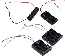  Pack of 4 AA Battery Holder Bundle: Single Holder, 2 Battery...