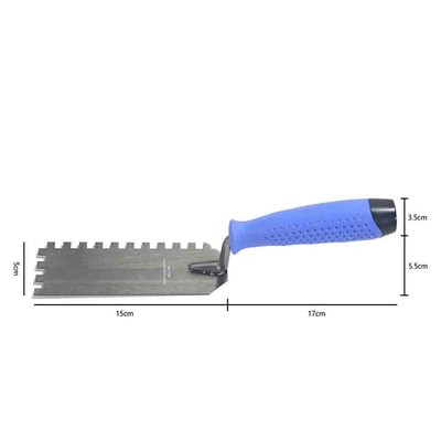 Zahnkitt Kellenschaber für Trockenbau Reparatur und Verputzen 6 mm gekerbt