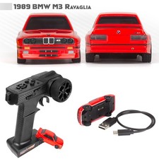 HPI 160990 1/64 Nano TTR 2WD BMW M3 Ravaglia Red Touring Car con telecomando