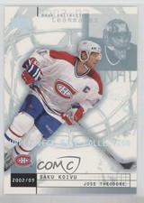 2002-03 Upper Deck Mask Collection Teammates Jose Theodore Saku Koivu #47 0p5r