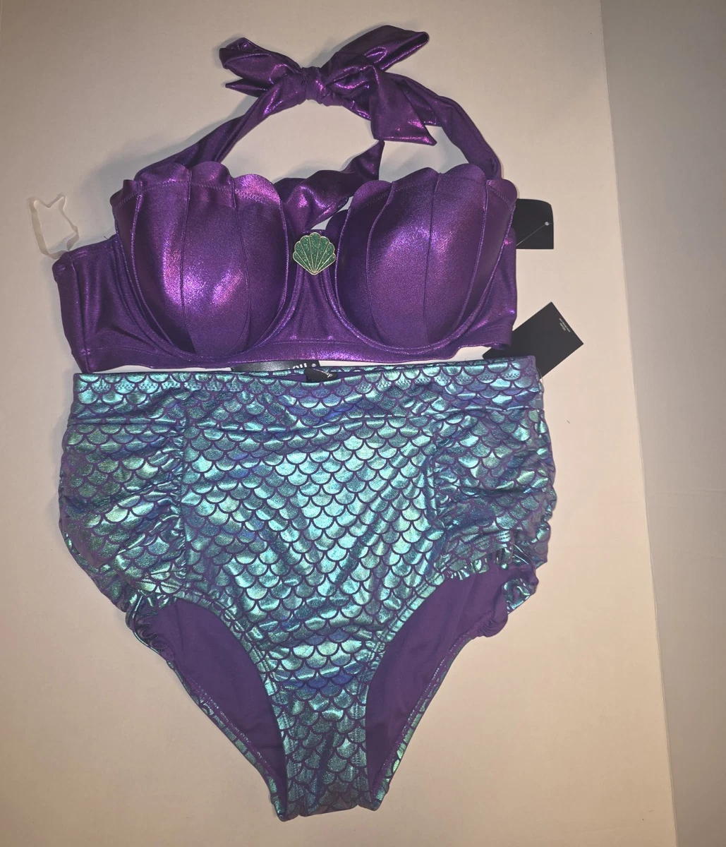 聚酯纤维紫色比基尼泳衣女| eBay