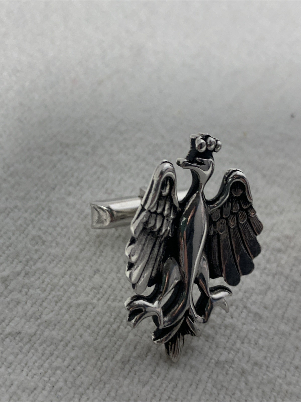 Swank Polish Eagle Cuff Links Features Crowned Ea… - image 11