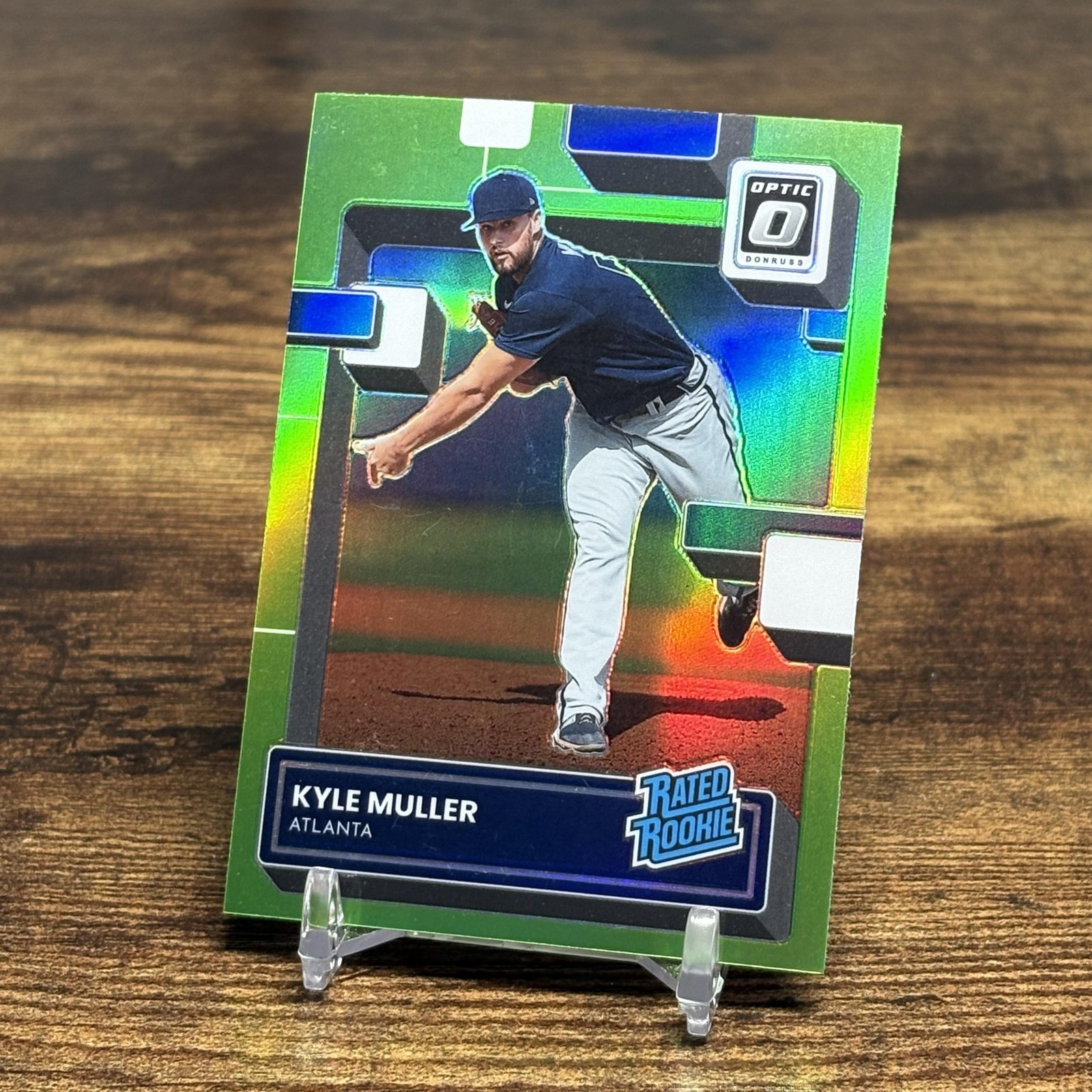 2022 Donruss Optic #32 Kyle Muller Lime Green Prizm RC