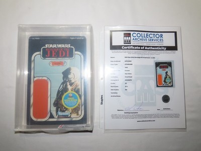 Vintage Star Wars  Revenge Of The Jedi Proof 4-Lom Card CAS 85