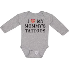 Inktastic I Love My Mommy's Tattoos Long Sleeve Creeper Mommy Tattoo Mother Day
