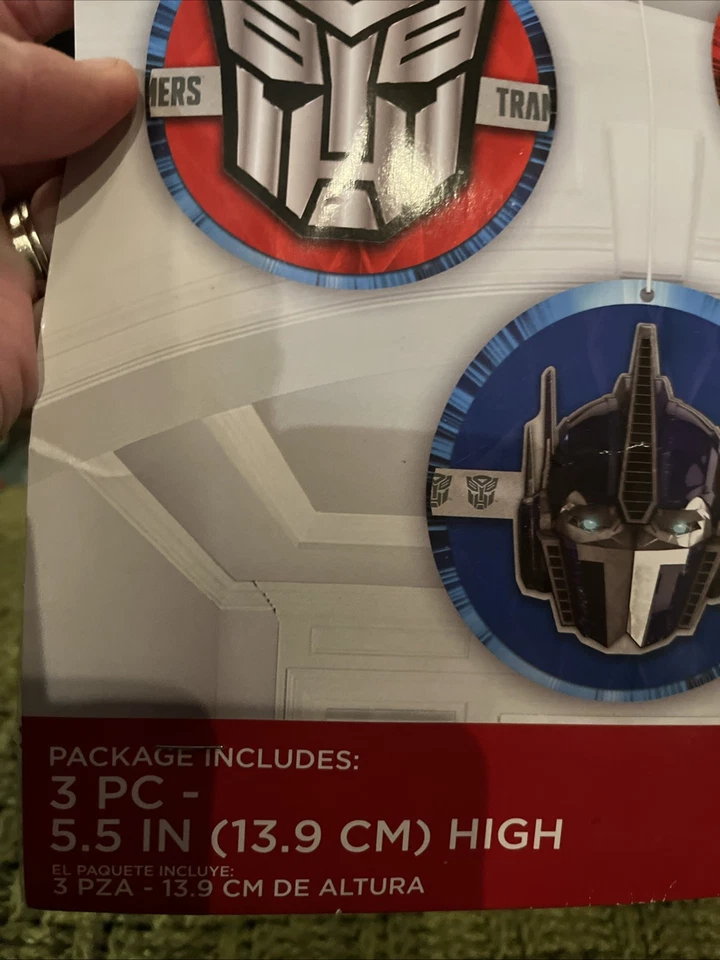 Transformers Honeycomb Hanging Decoration (3 Pieces) 5.5 IN. Backdrop Party  Kid - Image 2 of 4