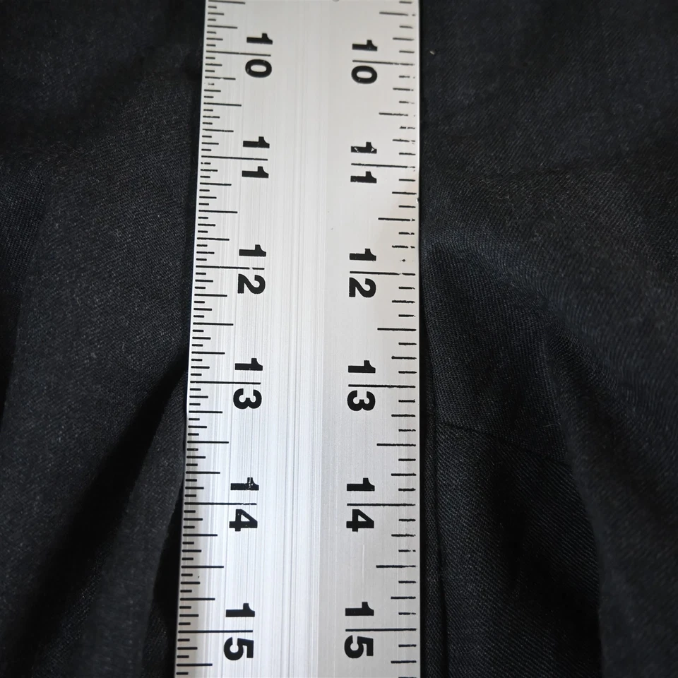 Jos A Bank 38x34 Charcoal Gray Wool Cashmere Flannel Pleated Mens Pants - Image 3 of 4