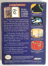 IronSword: Wizards & Warriors II (NES, 1989) CIB Completo | Testato | Acclamato