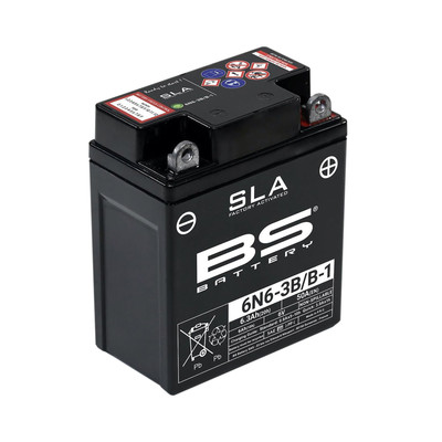 Batterie 6V 6AH 6N6-3B-1 GEL BS-Battery 00611 Honda CB 125 K CB125 72-75