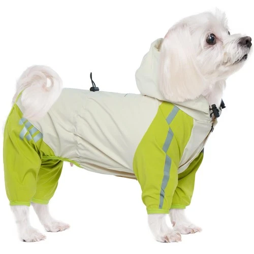 Dog Raincoat Waterproof Jacket for Small Dogs – Green M