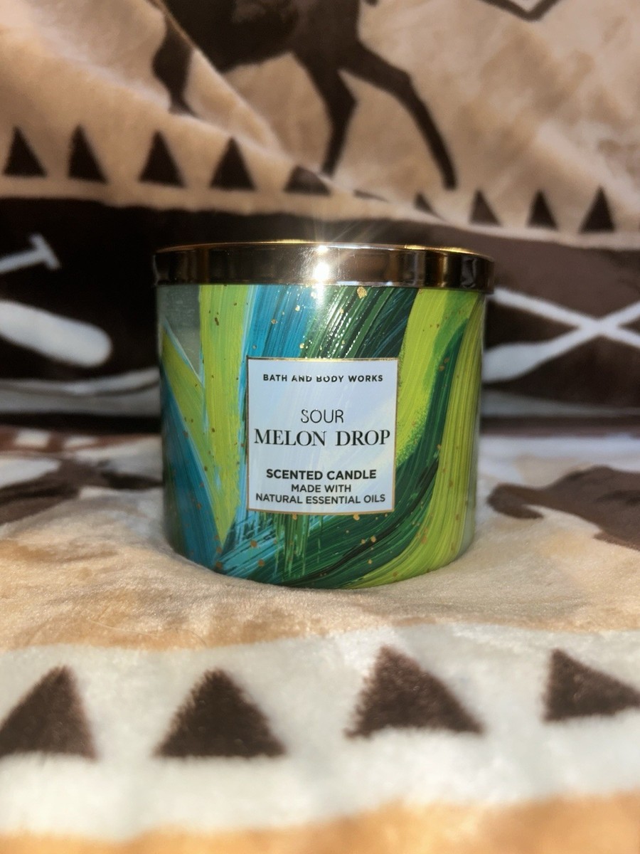 Bath And Body Works Sour Melon Drop 3 Wick Candle | eBay