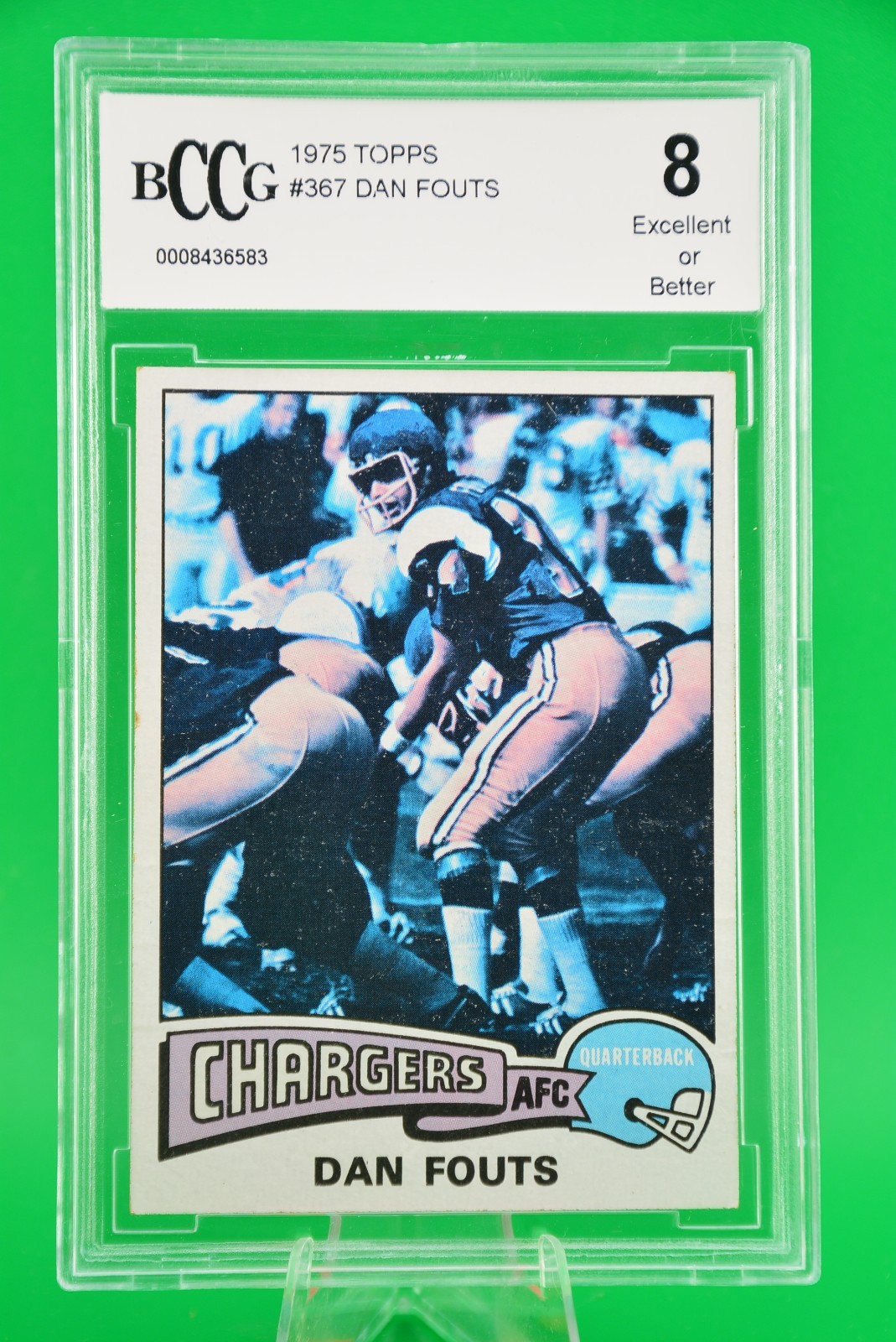 1975 Topps #367 Dan Fouts Rookie/RC San Diego Chargers HOF PSA 8