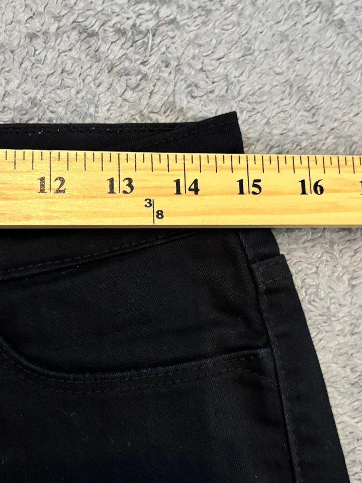 NYDJ Cuffed Bermuda Shorts Womens 2 Black Casual Stretch Classic Summer - Image 3 of 4