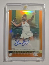 Sloane Stephens Orange Chrome Auto #'d /25 WTA Tennis Autograph - Topps  2024