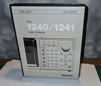 Tektronix 1240/1241 Logic Analyzer Operator's Manual + 8 Reference Guide Books