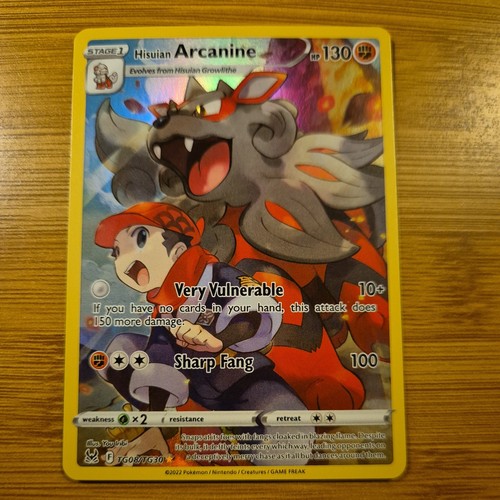 Hisuian Arcanine Tg08/Tg30 Swsh11: Lost Origin Trainer Gallery Holo
