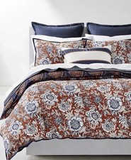 Lauren Ralph Lauren Home King Duvet Cover Tessa Floral Red Blue Preppy Americana