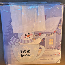 GUDELAK 5 FT Christmas Inflatables Outdoor Decorations Blue Snowman Inflatable