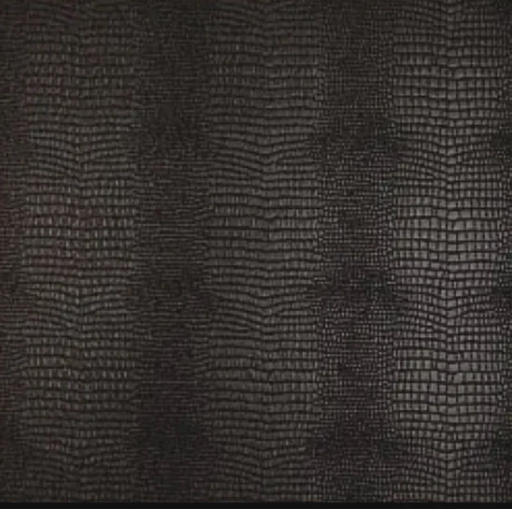 Papel tapiz texturizado THIBAUT COCODRILO marrón oscuro rollo doble #839-T-3015 (tiene 6) Foto 3 de 4