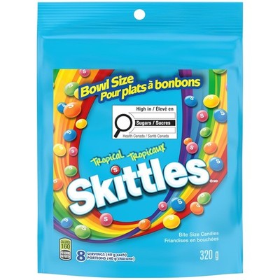 Skittles Tropical, Mega Pack, 320gm/11.28oz EXP OCT 2026 (Pack of 3)