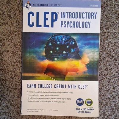 CLEP Introductory Psychology Study Guide Book 2nd Edition Sharpstein (REA)