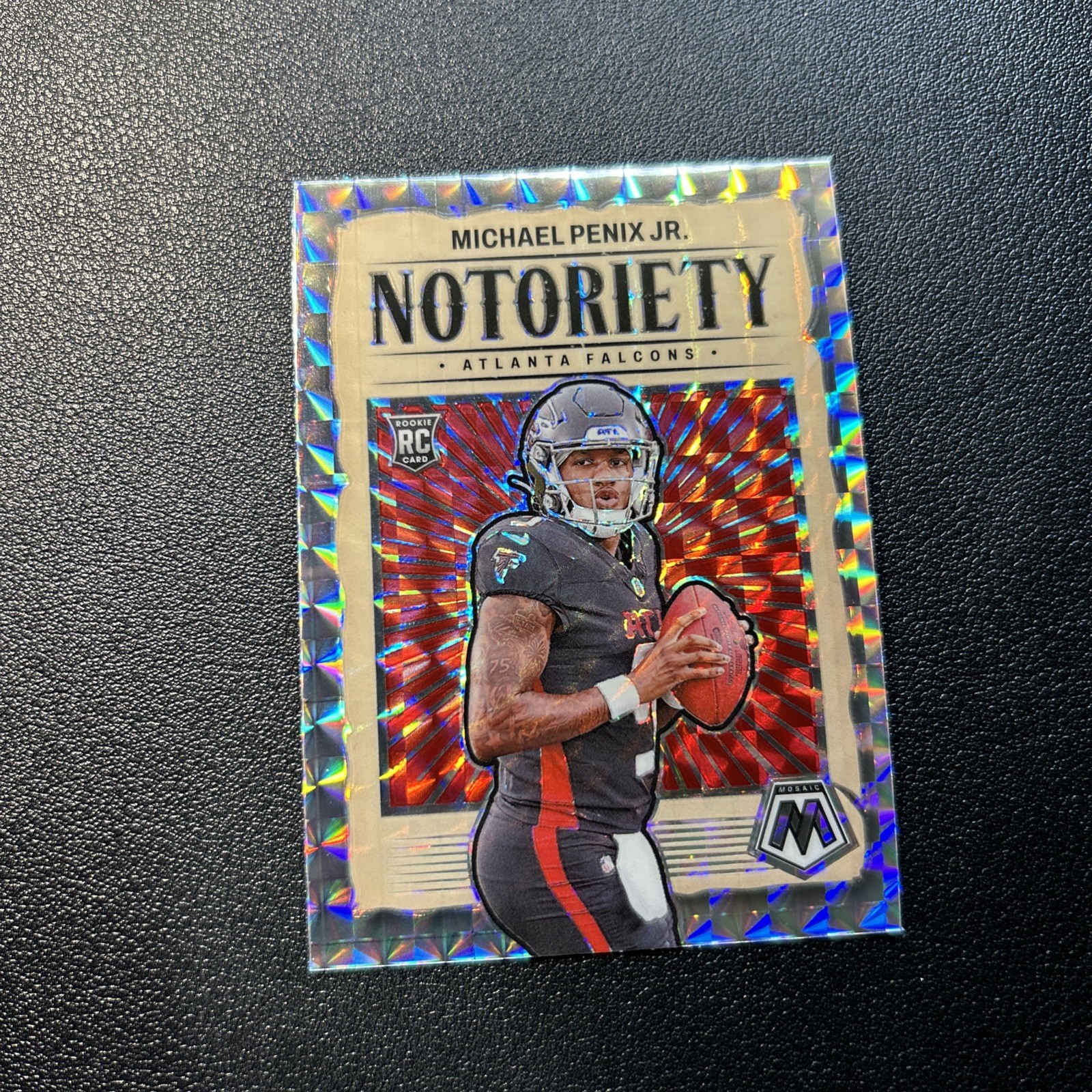 2024 Panini Mosaic Michael Penix Jr Rookie Notoriety Silver Mosaic Prizm