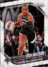 2025 Panini Prizm WNBA #76 A’ja Wilson White Seismic SP Las Vegas Aces