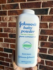 Vintage 2001 Johnson s Baby Powder Cornstarch 15 Oz Aloe Vera USA