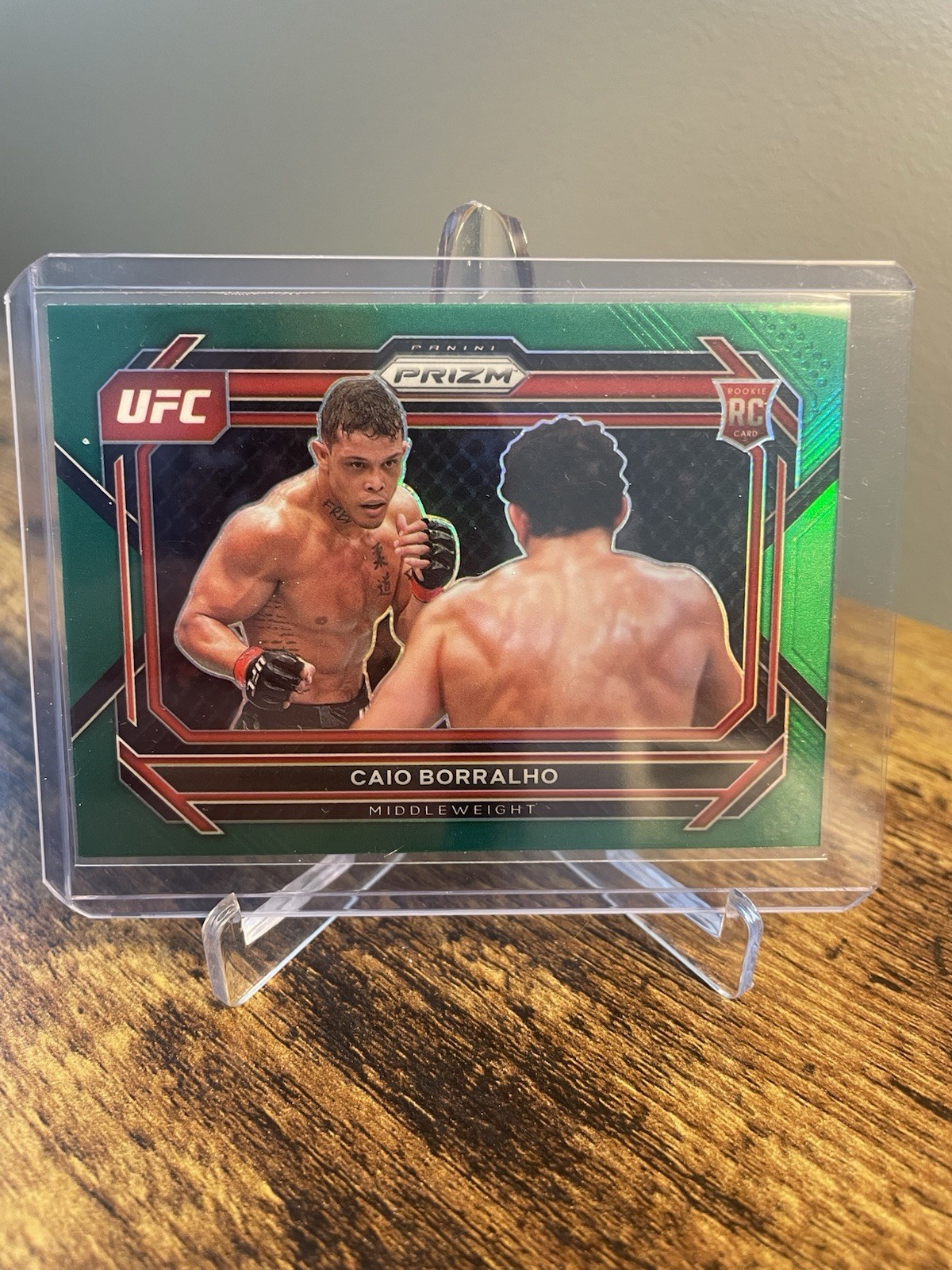 2023 Panini Prizm UFC - Caio Borralho #68 Green Prizm (RC)