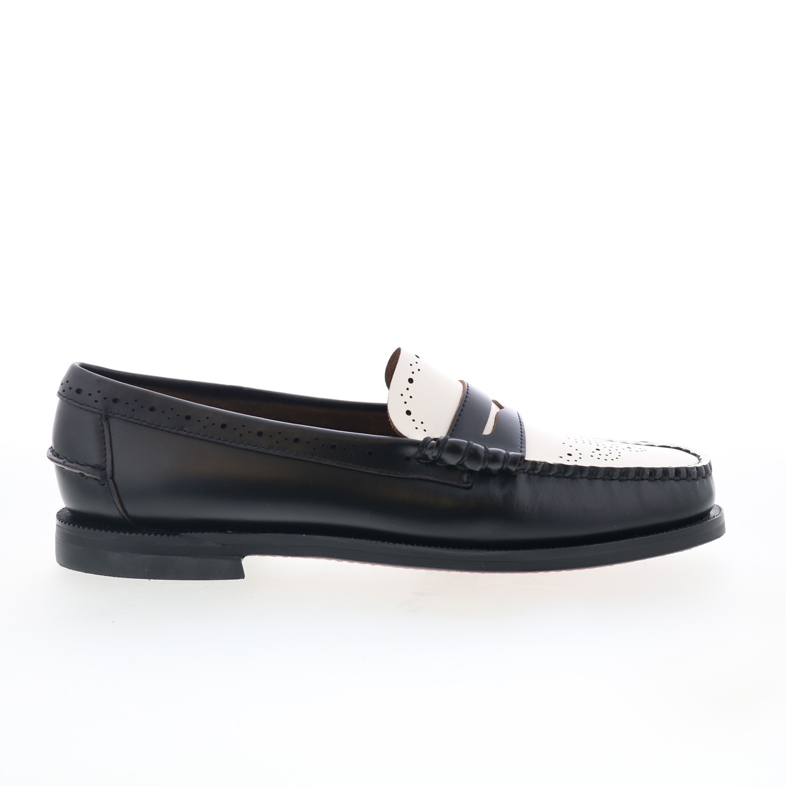 Sebago Dan Perf 73116CW-987 Womens Black Loafers - Slip Ons Penny Shoes 23390₽