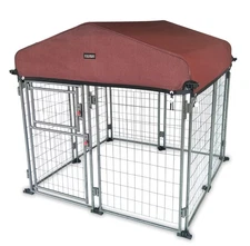 Neocraft My Pet Companion Dog Kennel with Roof Cover (4.5’)-Weather Resistant /